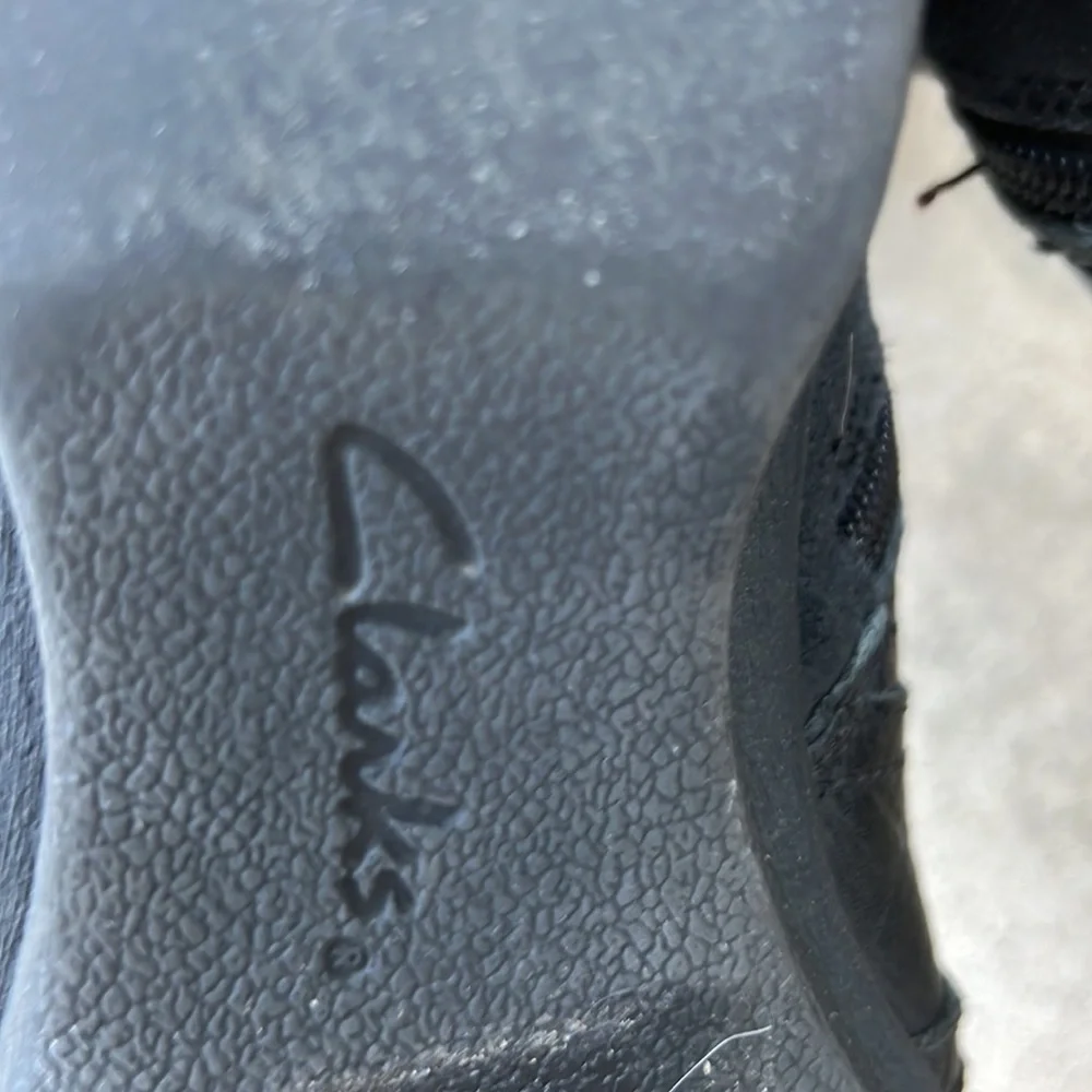Clarks  Whistle Whey Black Zip up Boot Women's Size 8.5